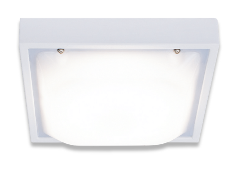 vandal resistant square bulkhead luminaire