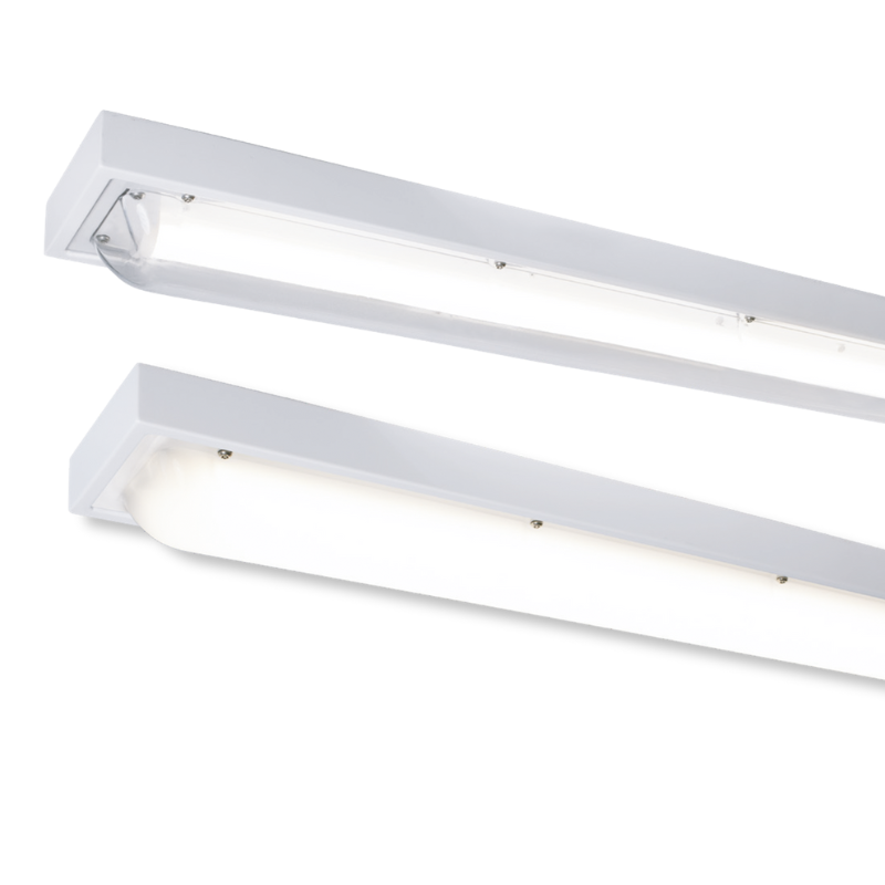 opal and clear linear light