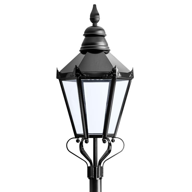 six-sided black heritage lantern