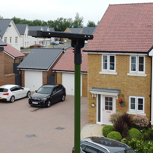 solar lighting new housing development