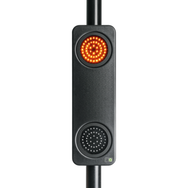 Smart traffic safety twin amber flashing safety light