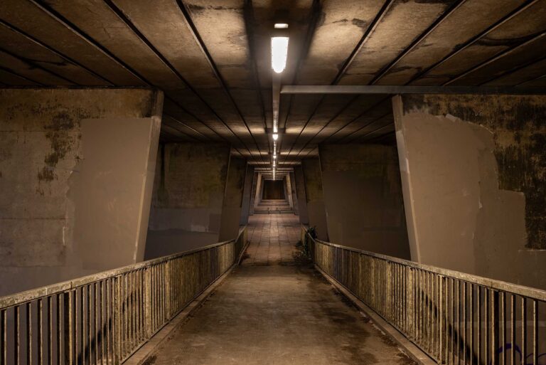 a well lit underpass under the M4
