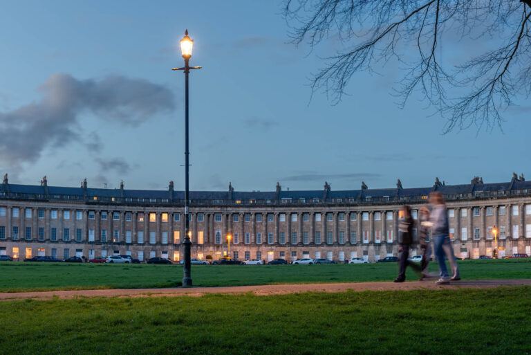 street lighting to suite the Georgian architecture of historical areas in bath