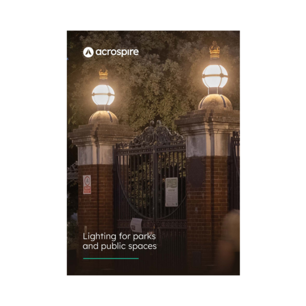 front cover of brochure on park lighting