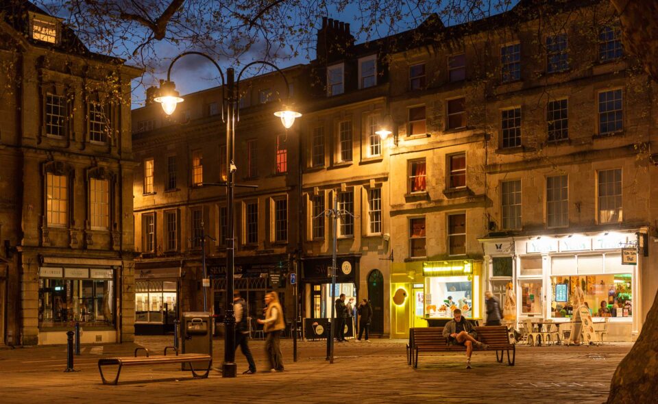 heritage LED streetlighting in Bath